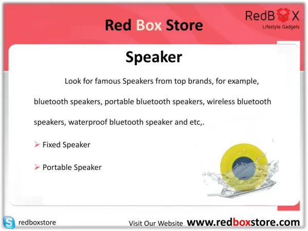 Red Box Store - Speaker