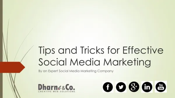 "Tips and Tricks for Effective Social Media Marketing"