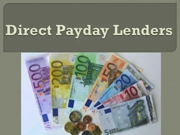 Direct Payday Lenders