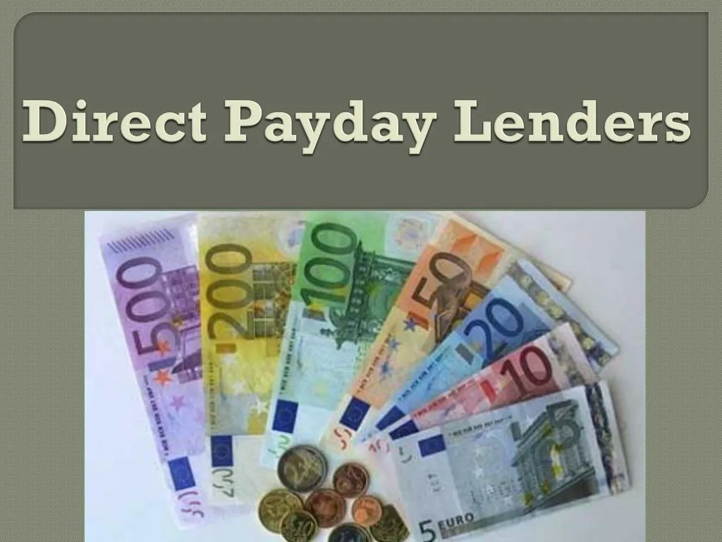 direct payday lenders