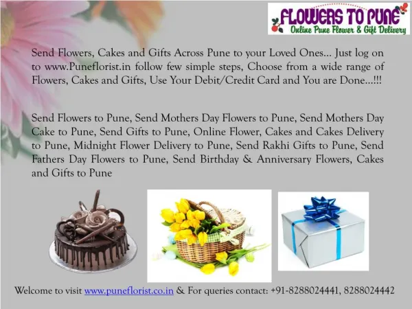 Send Gifts and Flowers to Pune