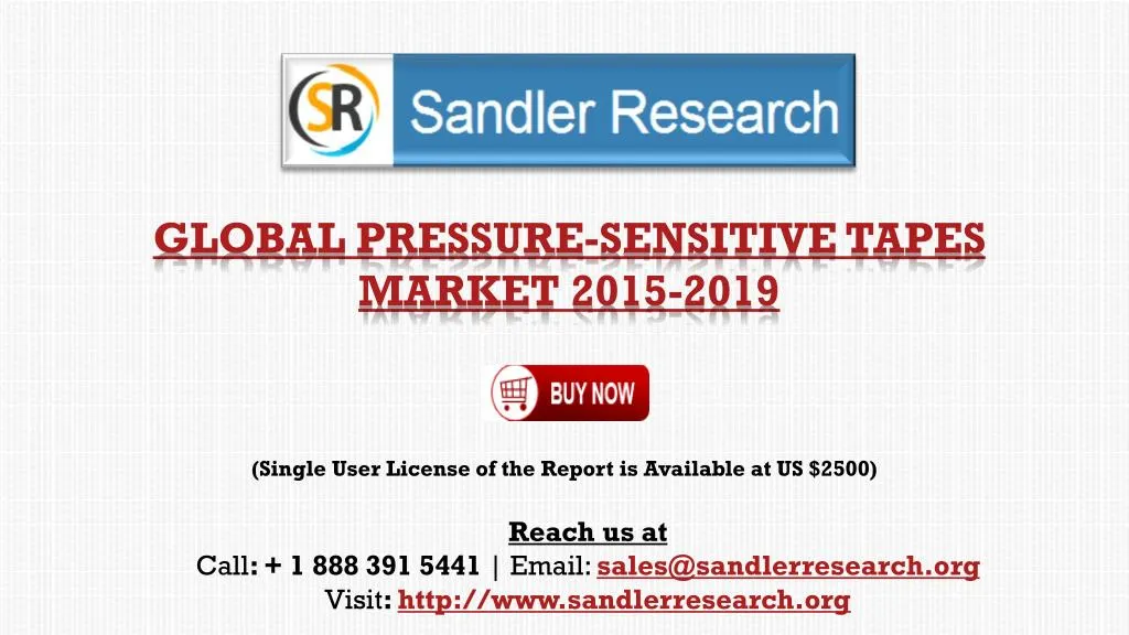 global pressure sensitive tapes market 2015 2019