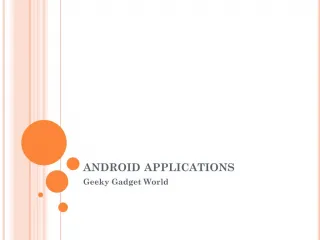 android applications - slide 1