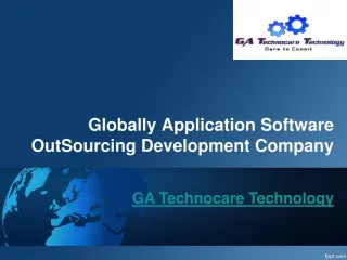 Globally Application Software OutSourcing Development Compan - slide 1