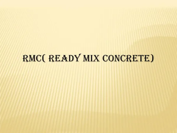 Ready Mix Concrete In Cochin