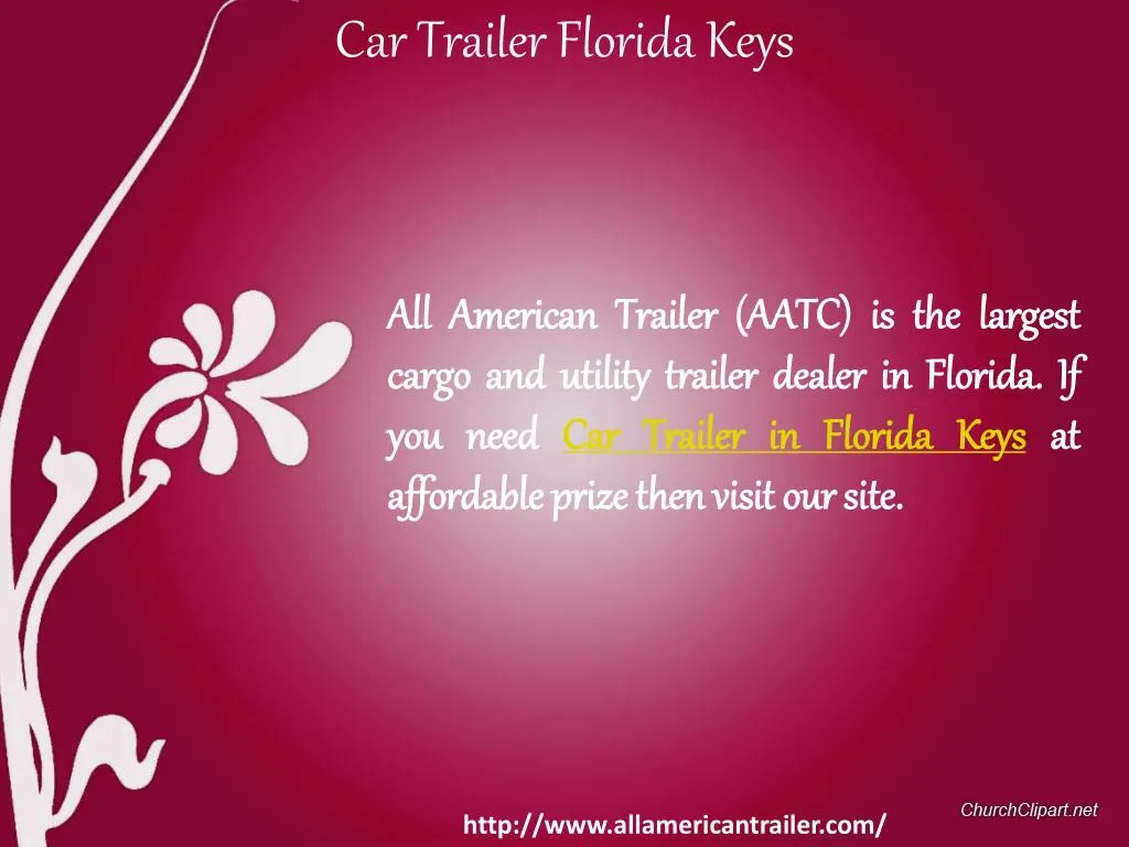 car trailer florida keys