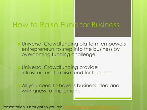 Fund Raising for Business