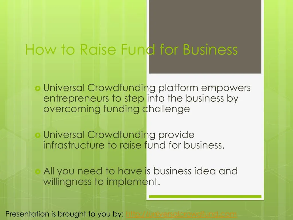 how to r aise fund for business