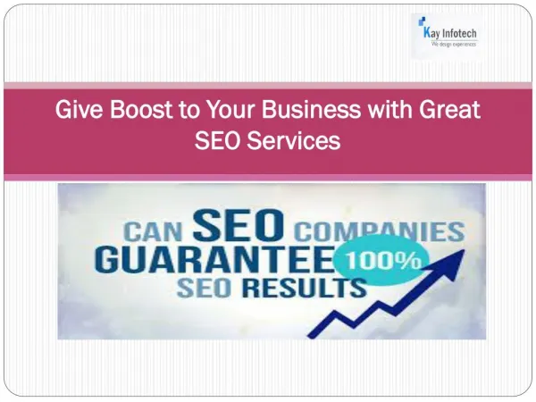 Give Boost to Your Business with Great SEO Services