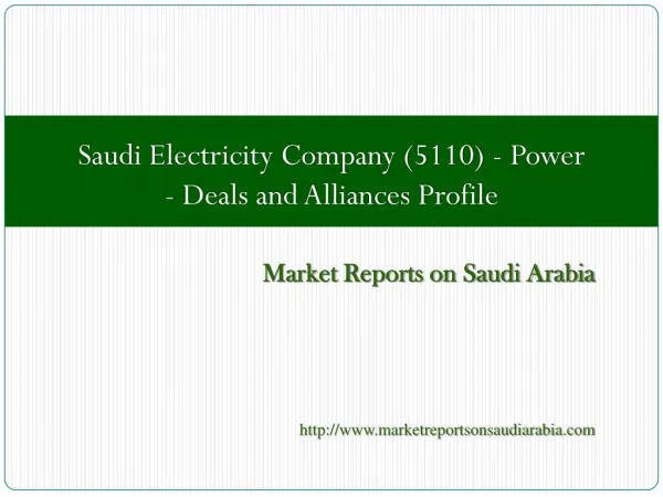 Saudi Electricity Company (5110)