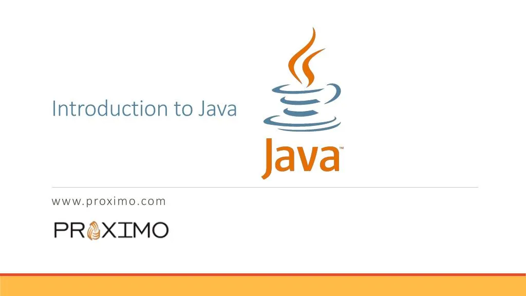 introduction to java