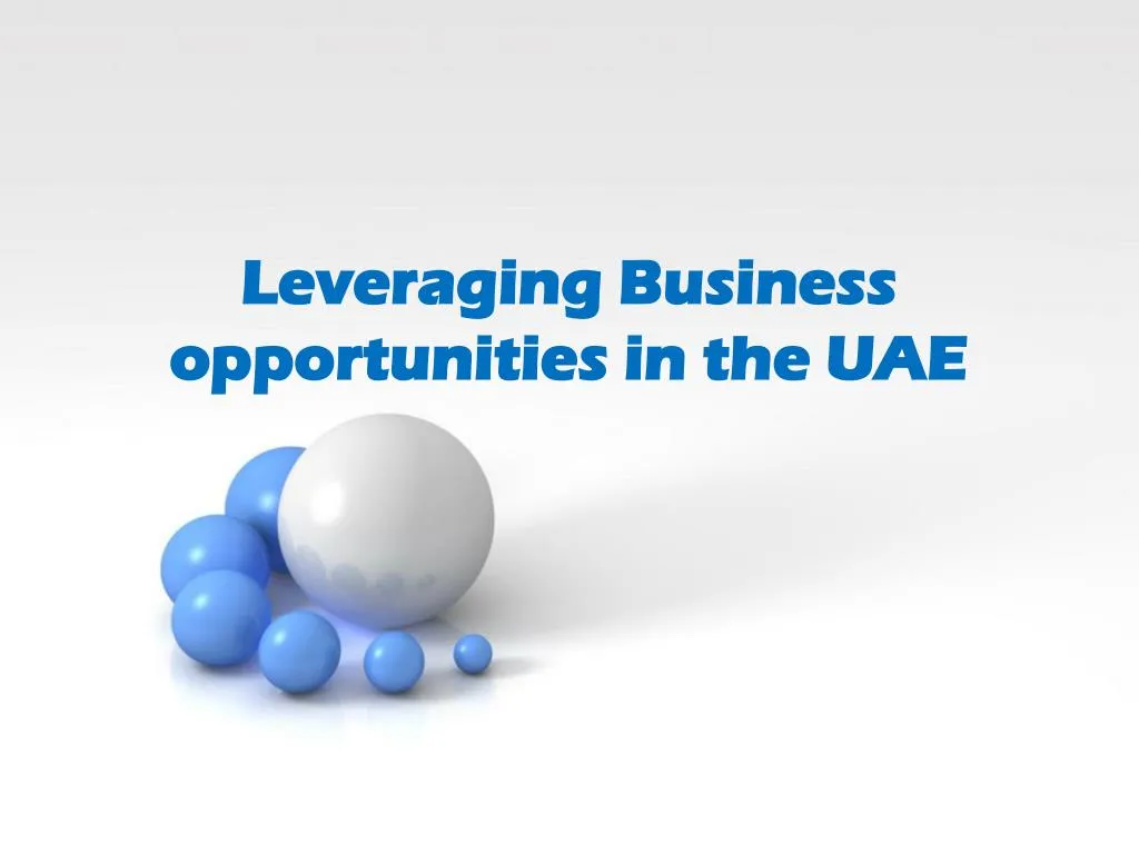 leveraging business opportunities in the uae