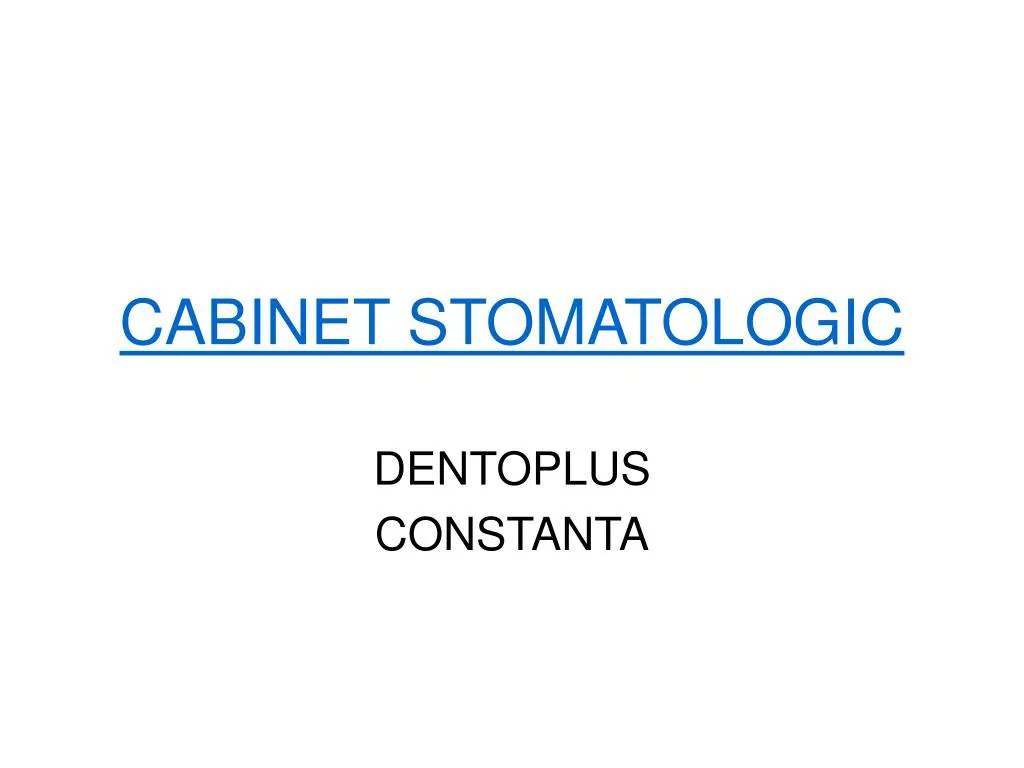cabinet stomatologic