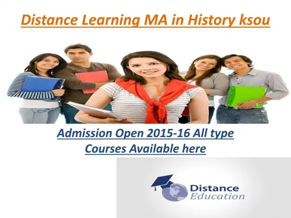Distance Learning Courses MA in History ksou