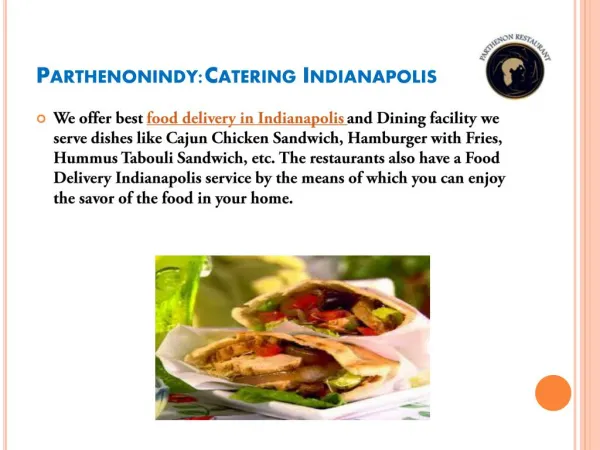 Food delivery & catering indianapolis USA