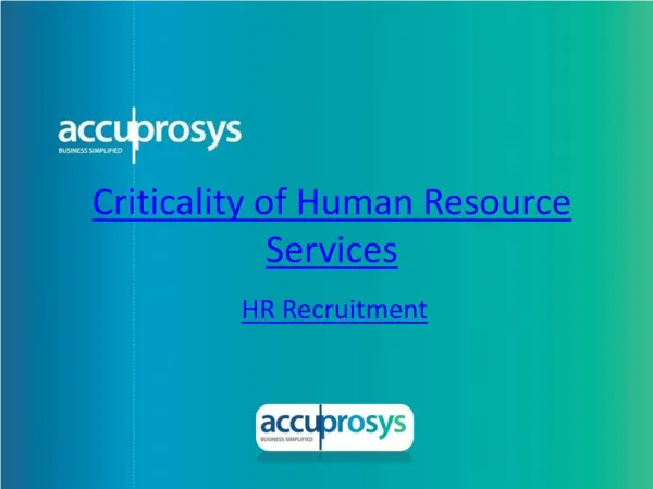 HR Recruitment Services - HR Audit Services