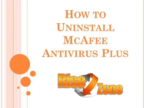 How to Uninstall McAfee Antivirus Plus