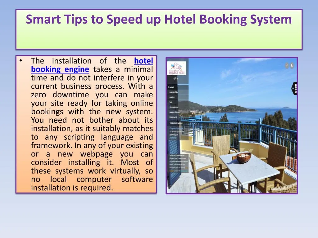 smart tips to speed up hotel booking system