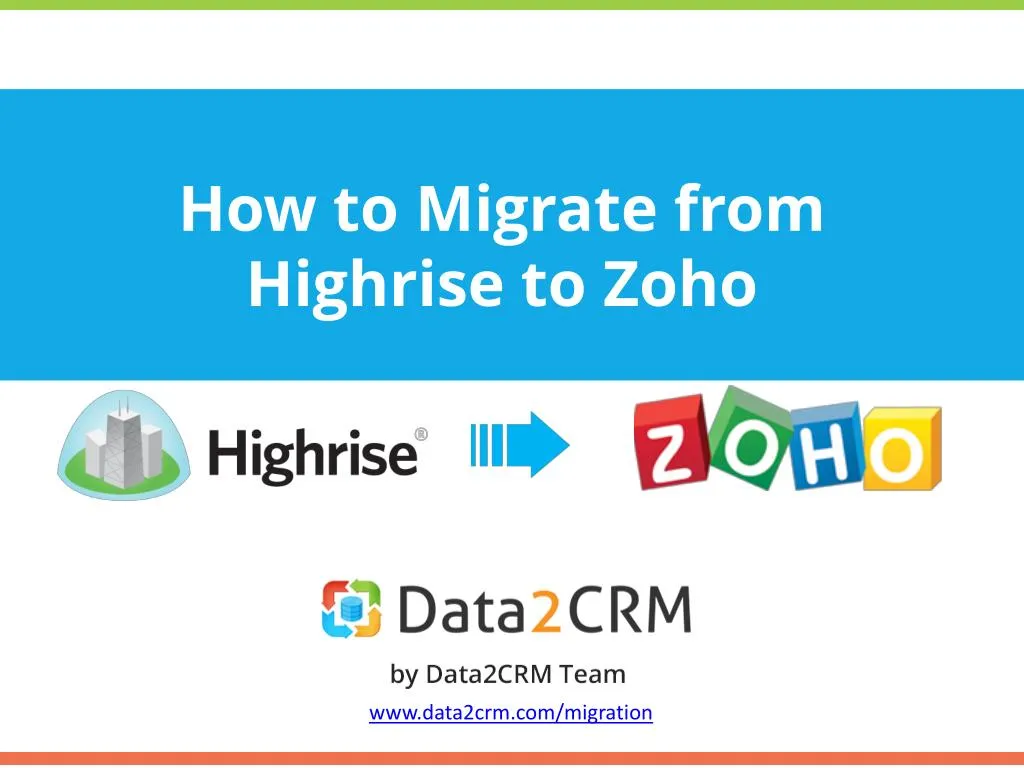how to migrate from highrise to zoho