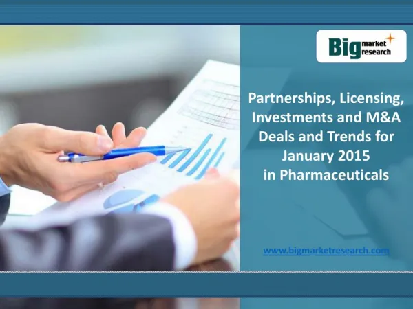 2015 Partnerships, Licensing in Pharmaceutical Market