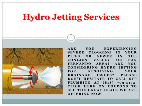 Hydro Jetting in Agoura