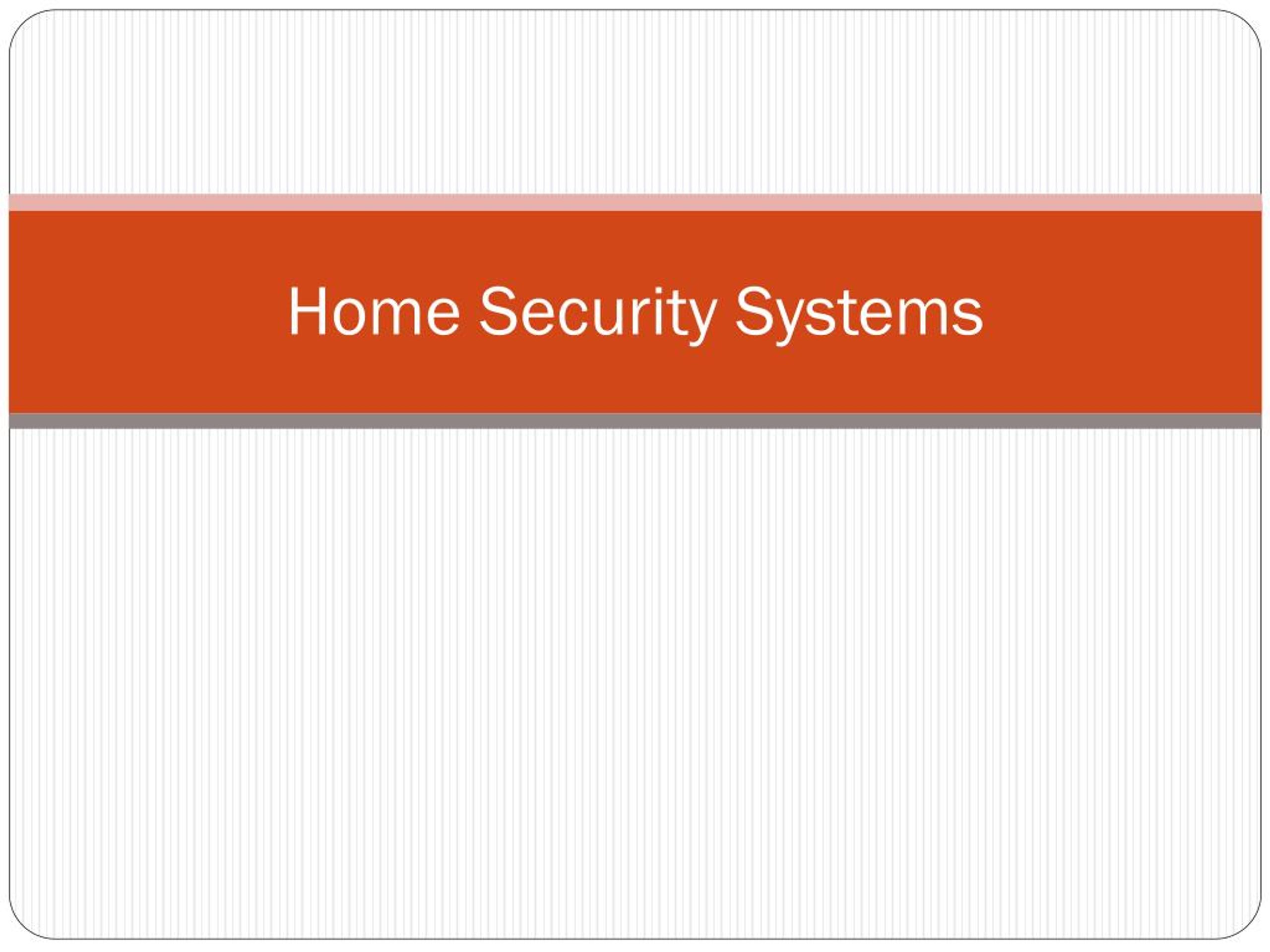 PPT - home security systems PowerPoint Presentation, free download - ID ...