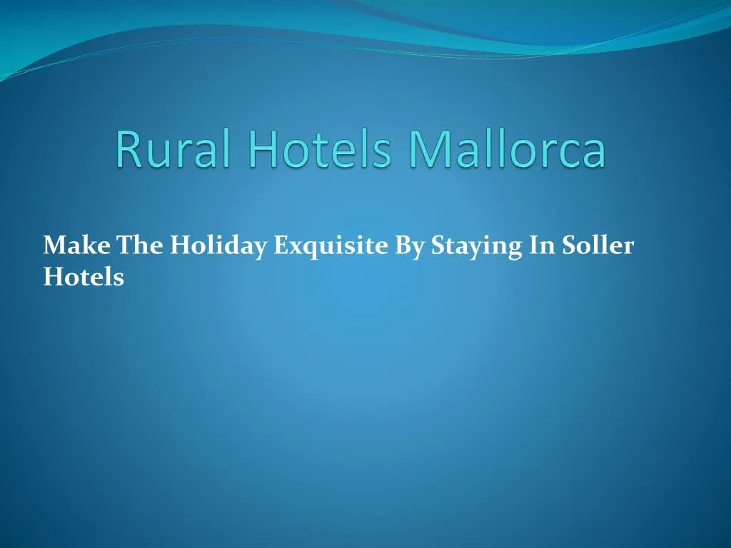 rural hotels mallorca
