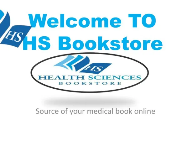 HSbookstore - Source of your Medical Book Online