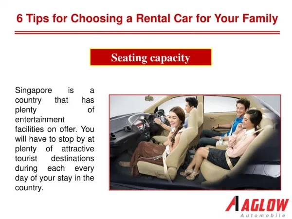 6 Tips for Choosing a Rental Car for Your Family