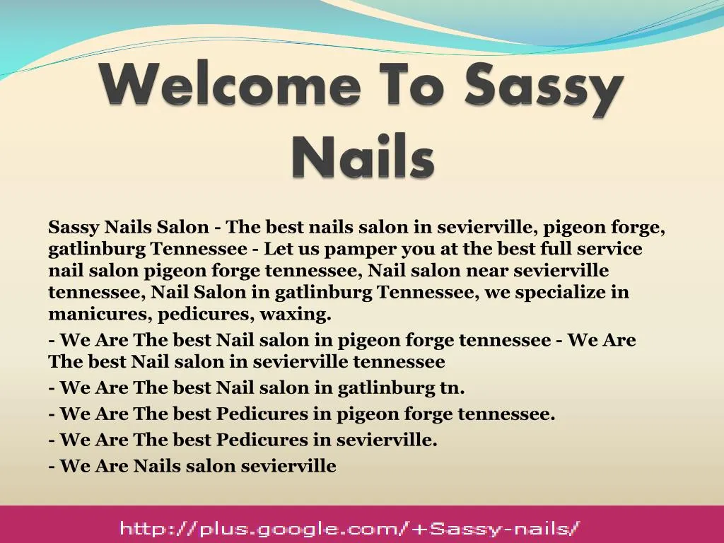 welcome to sassy nails
