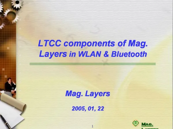 LTCC components of Mag. Layers in WLAN Bluetooth