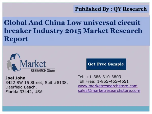 global and china low universal circuit breaker industry 2015 market research report