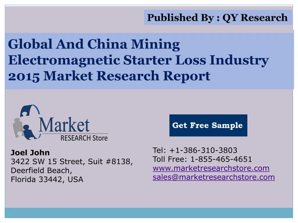 global and china mining electromagnetic starter loss industry 2015 market research report