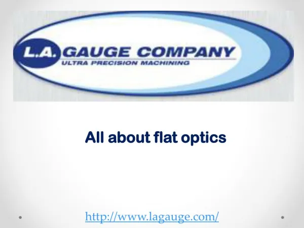 All about flat optics