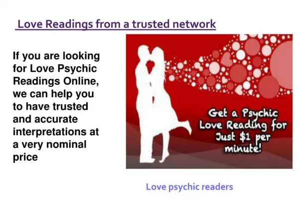 Love Readings from a Trusted Network