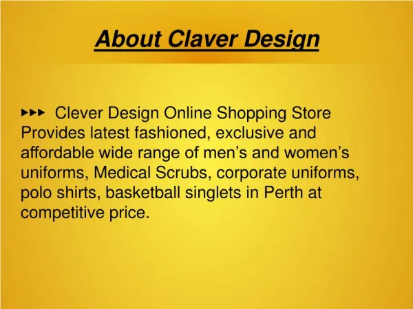 Clever Designs - Essential Uniforms Perth WA