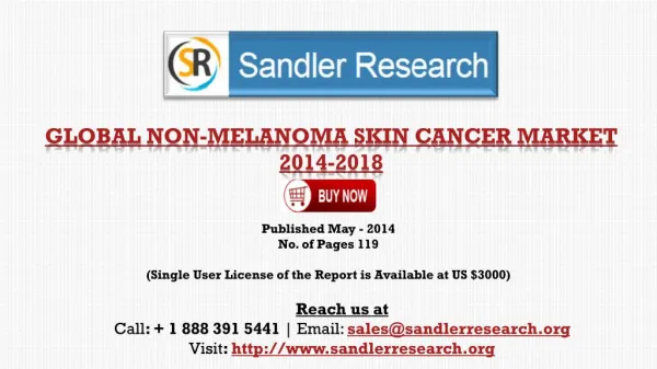 Global Non-melanoma Skin Cancer Market Scenario & Growth Pro