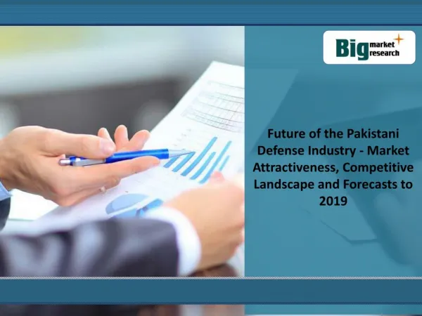 Key Trends of the pakistani defense industry market 2019