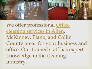 Move out cleaning in Allen - slide 1