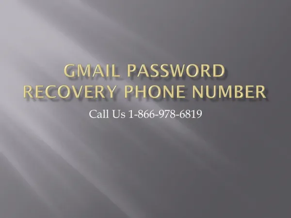 Gmail password reset number 1-866-978-6819 Gmail password