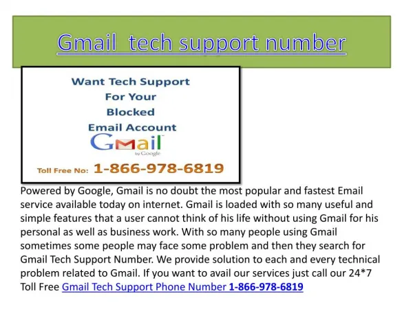 Gmail password recovery number 1-866-978-6819 Gmail password