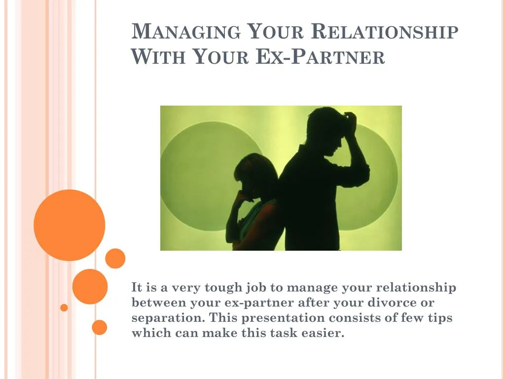 managing your relationship with your ex partner
