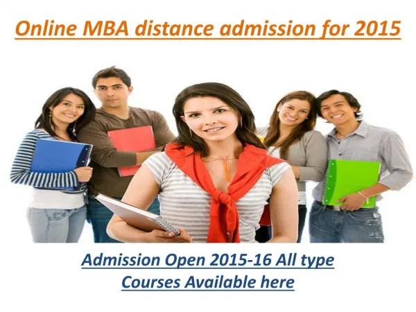 online mba distance admission for 2015