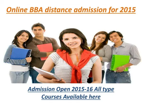 online bba distance admission for 2015
