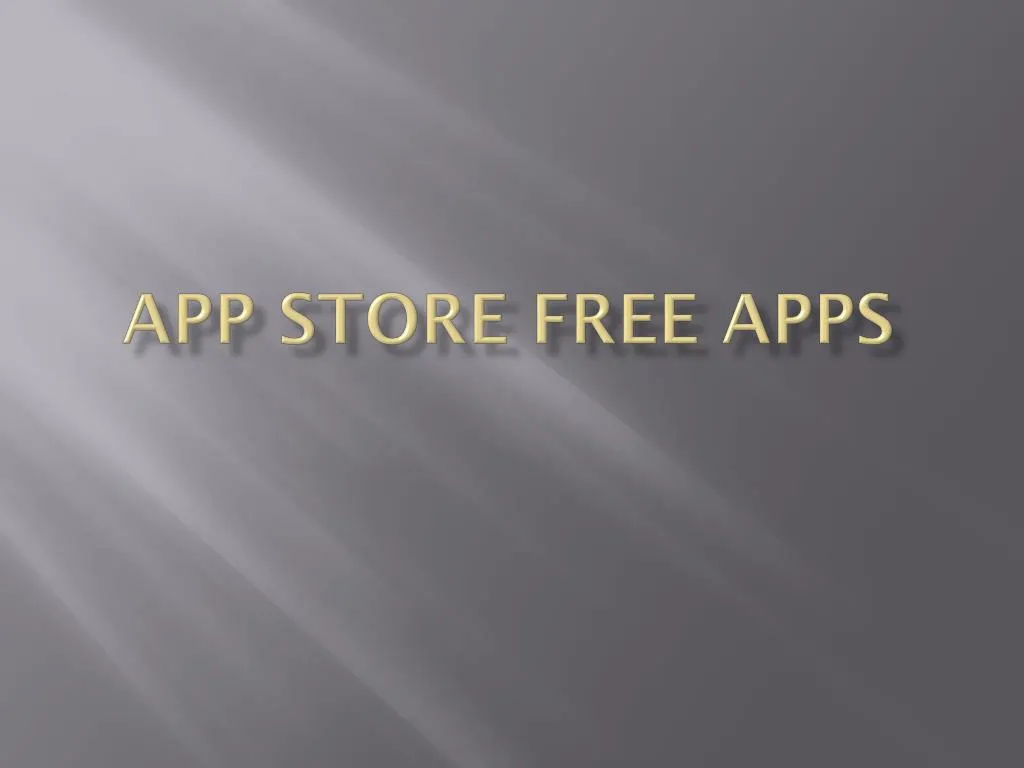 app store free apps