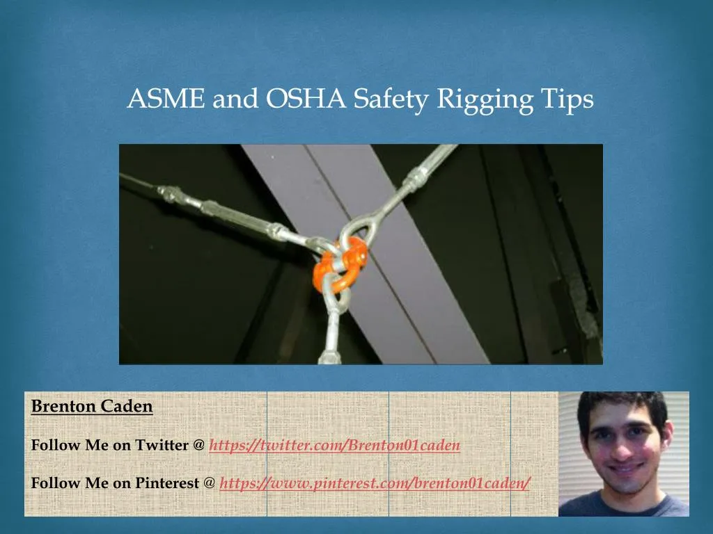 asme and osha safety rigging tips