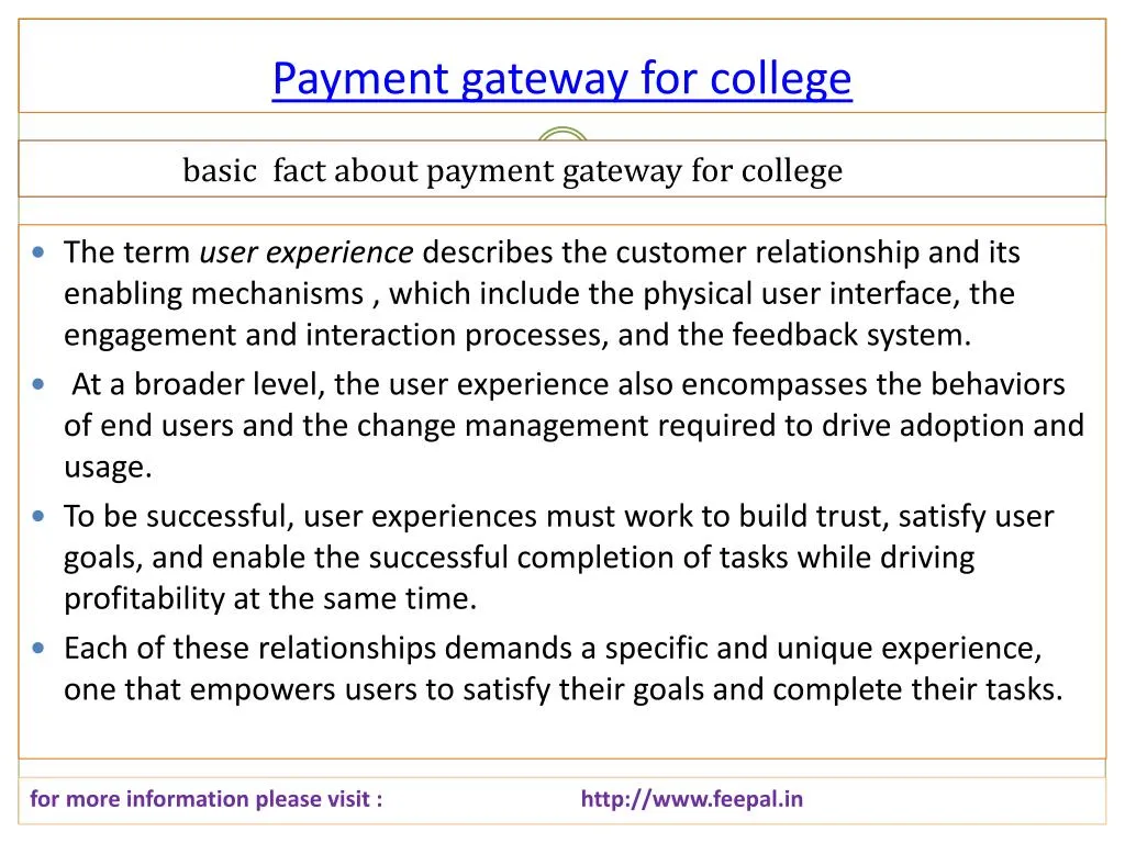 payment gateway for college