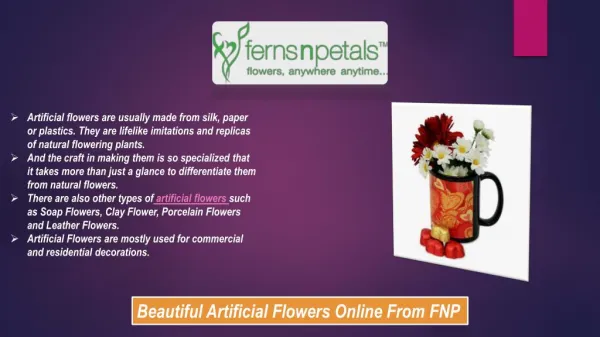 Artificial Flowers For Commercial and Residential Decoration