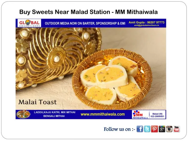 Buy Sweets Near Malad Station - MM Mithaiwala