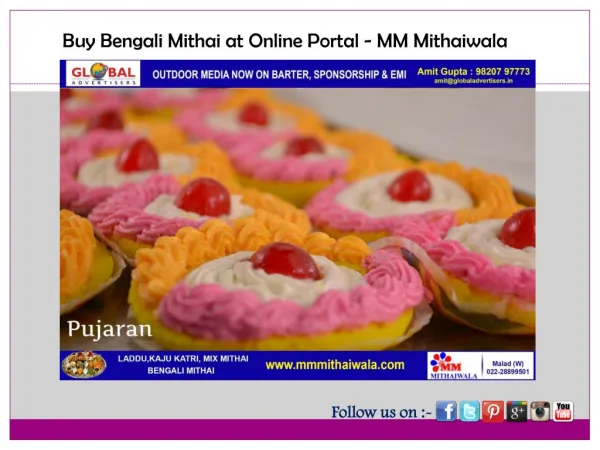 Buy Bengali Mithai at Online Portal - MM Mithaiwala